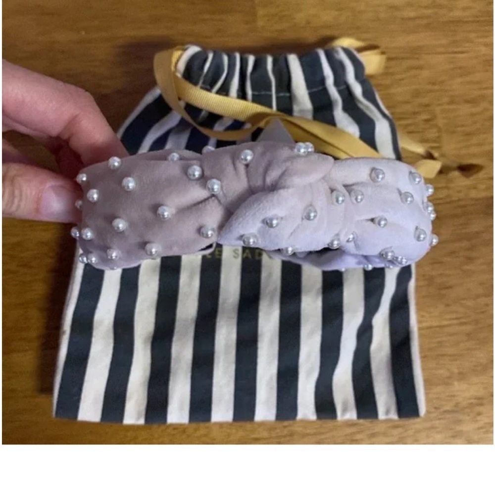 Lele Sadoughi Blush Pearl Headband - Picture 4 of 5